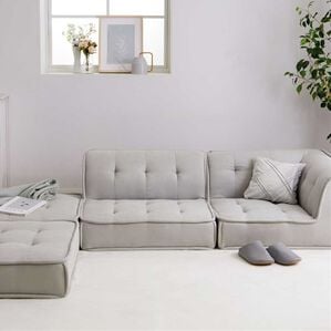 iellio（イエリオ）の「ボリュームフロアソファ（ソファ）」｜グレー