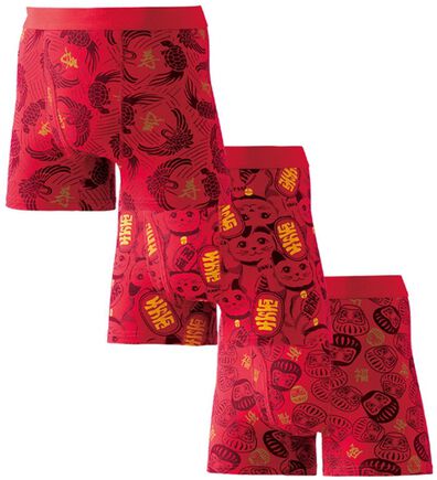 「【３枚組】気軽に開運祈願ボクサーパンツ（メンズボクサーパンツ）」