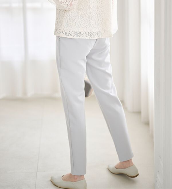 RANAN（ラナン）の「【選べる股下】美脚シルエットタックパンツ（股下６１・６５ｃｍ）（フルレングスパンツ）」｜詳細画像