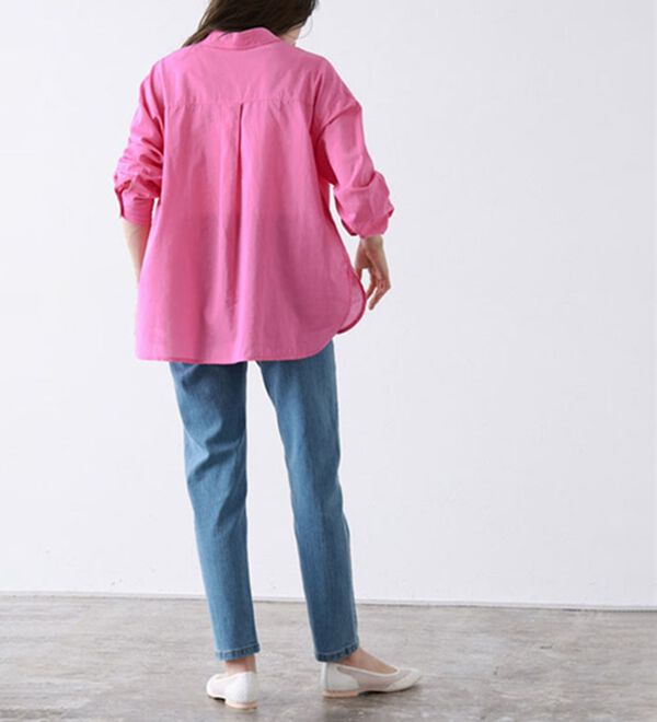 Pierrot（ピエロ）の「綿１００％オーバーサイズシャツ（シャツ）」｜詳細画像