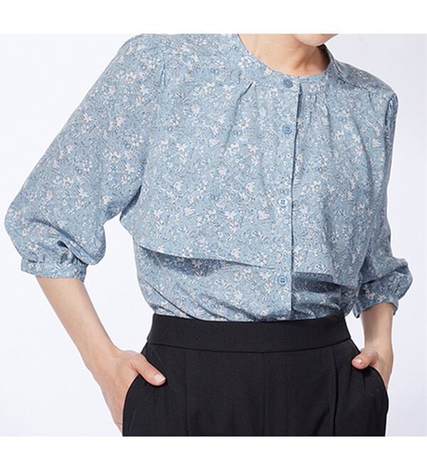 BELLUNA（ベルーナ）の「ケープ風デザインブラウス（ブラウス）」｜詳細画像