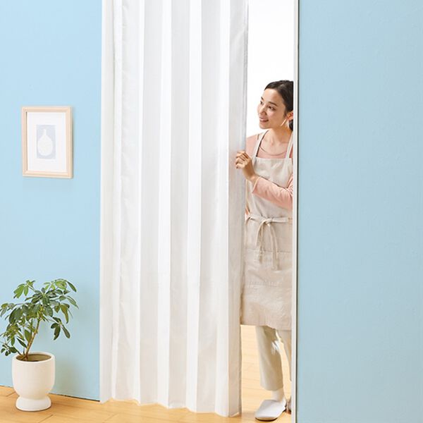 「エコファイン使用断熱保温アコーディオンカーテン（レースカーテン）」｜1