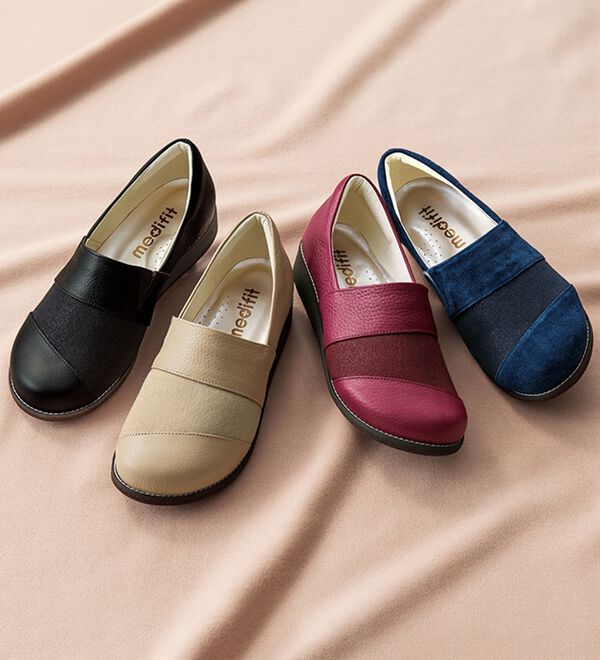 ルフラン（ルフラン）の「メディフィット５Ｅストレッチ切り替えスリッポン（スリッポン）」｜詳細画像