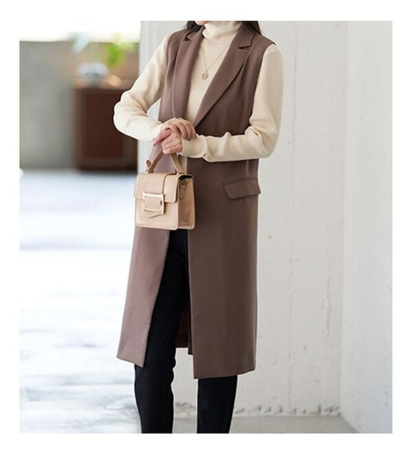 BELLUNA（ベルーナ）の「＜＆ｃｏｃｏｃｈｉ＞ハピネスコットン100％&times;吸湿発熱リブタートルニット（ニット・セーター）」｜詳細画像