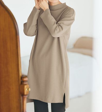 BELLUNA（ベルーナ）の「《ＨｕｇＲｅａｍコットン》ボトルネックチュニック（チュニック）」