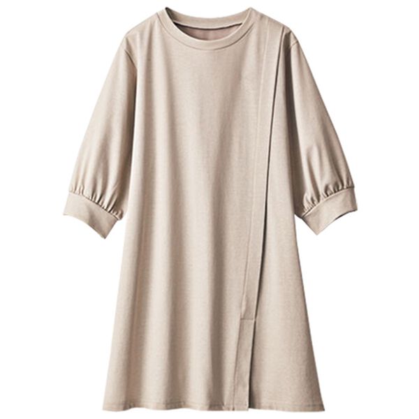 BELLUNA（ベルーナ）の「汗ジミ対策！スリットデザインチュニック（チュニック）」｜詳細画像