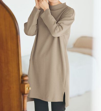 BELLUNA（ベルーナ）の「《ＨｕｇＲｅａｍコットン》ボトルネックチュニック（チュニック）」