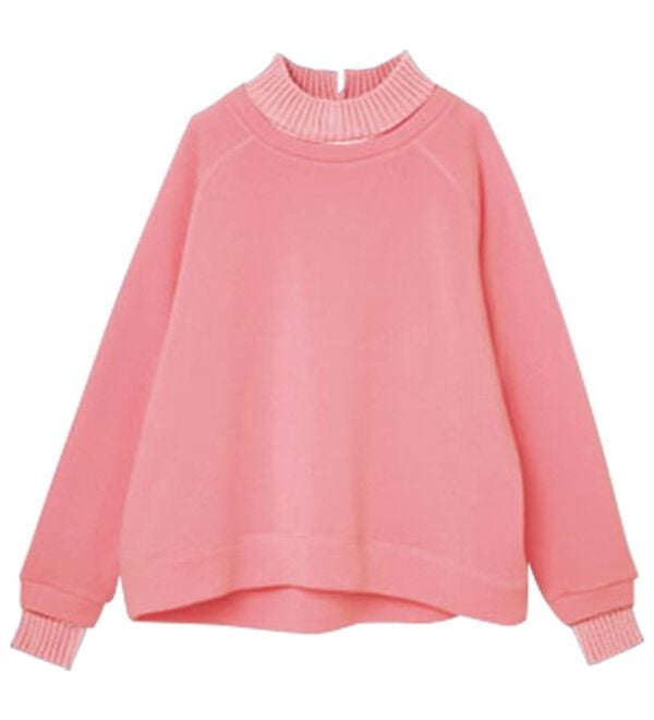 RANAN（ラナン）の「裏起毛！毛玉になりにくい！ニット切替プルオーバー（カットソー）」｜詳細画像