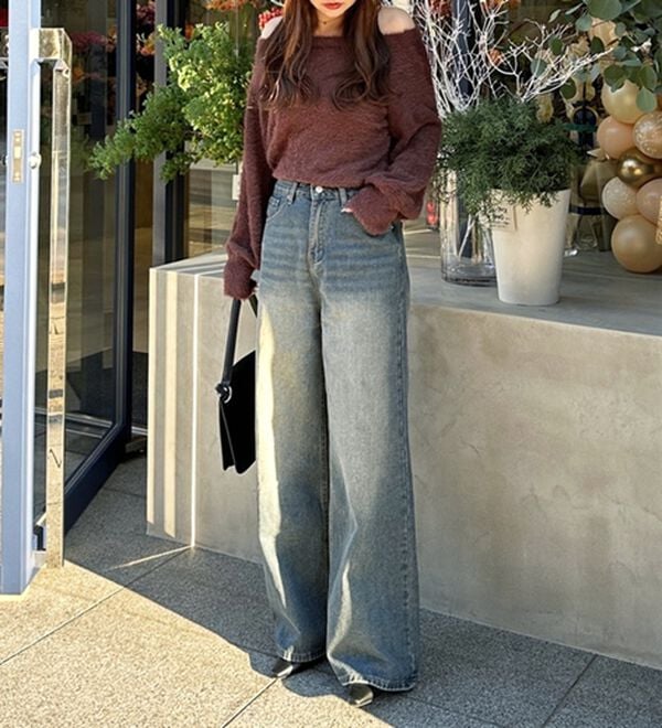 GeeRA（ジーラ）の「シャギーオフショルニット（ニット・セーター）」｜詳細画像