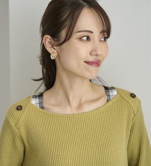 BELLUNA（ベルーナ）の「異素材重ね着風チュニック（チュニック）」｜詳細画像