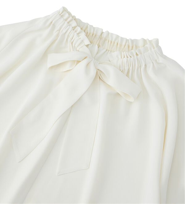RANAN（ラナン）の「フリル衿ボウタイギャザーブラウス（ブラウス）」｜詳細画像