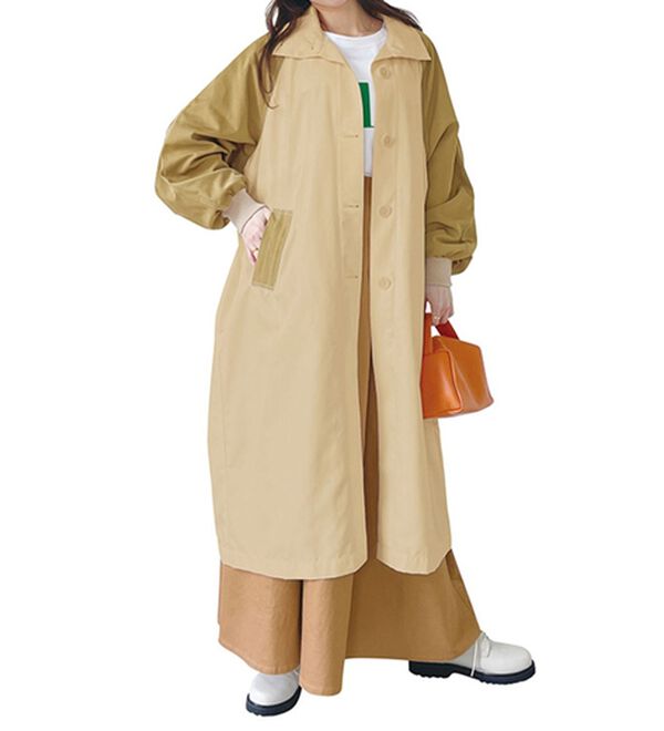 RANAN（ラナン）の「異素材ミリタリーコート（ロングコート）」｜詳細画像