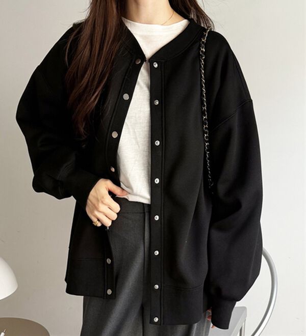 GeeRA（ジーラ）の「前後２ＷＡＹ裏起毛スウェットカーデ（その他カーディガン）」｜詳細画像