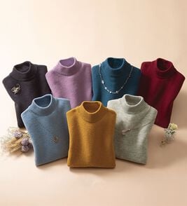 ルフラン（ルフラン）の「選べる！洗えるぬくもりウール１００％セーター（ニット・セーター）」