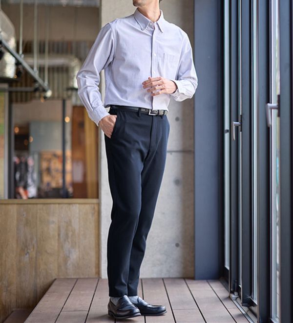 REMEN'S（リメンズ）の「起毛やわらかテーパードパンツ（メンズフルレングスパンツ）」｜詳細画像