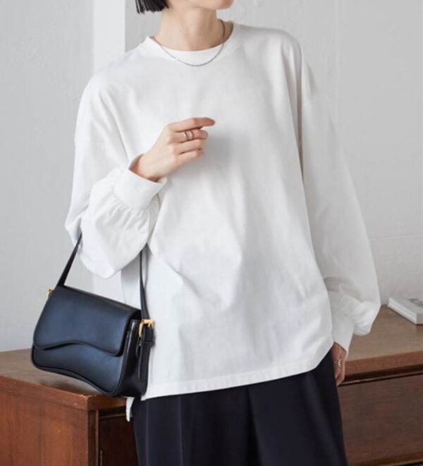 RANAN（ラナン）の「多機能ベーシックオーバーサイズ長袖Tシャツ（Tシャツ）」｜詳細画像