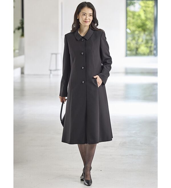 BELLUNA（ベルーナ）の「はっ水加工フォーマルコート（ライナー付）（ブラックフォーマル（喪服・礼服））」｜詳細画像