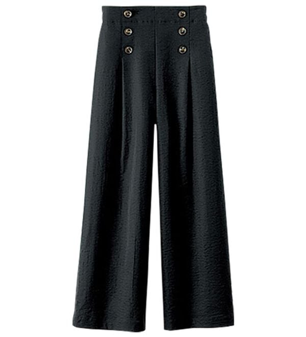 BELLUNA（ベルーナ）の「サラもち！快適ビンテージ調素材ワイドパンツ（ワイドパンツ・ガウチョ）」｜詳細画像