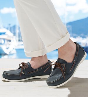 「＜ＲＥＧＡＬ＞モカシンシューズ（メンズスニーカー）」｜ネイビー