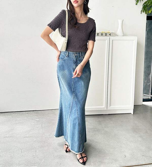 GeeRA（ジーラ）の「バレエネックシャーリングカットソー（カットソー）」｜詳細画像