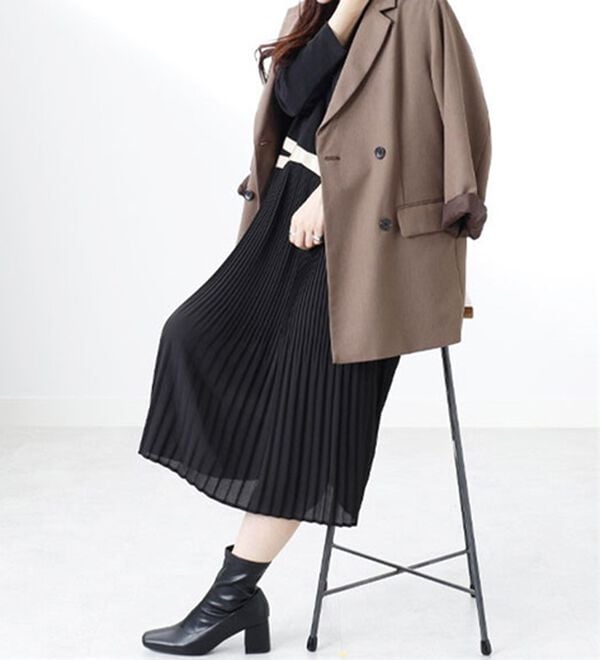 BELLUNA（ベルーナ）の「【Ｌａｇｒｉｌｕａ】プリーツ切替ドッキングワンピース（ドッキングワンピース）」｜詳細画像