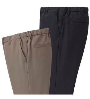 「【２本組】座って快適！ドライバーズパンツ（メンズフルレングスパンツ）」｜2本組