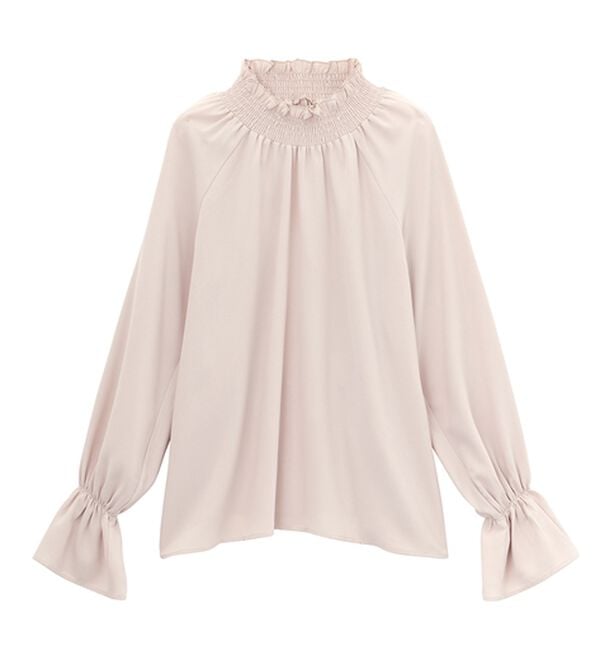 RANAN（ラナン）の「シャーリングハイネックキャンディーブラウス（ブラウス）」｜詳細画像