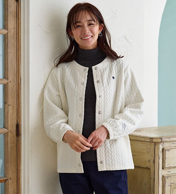 BELLUNA（ベルーナ）の「【ＰＯＬＯ　ＢＣＳ】ジャカード素材カーディガン（その他カーディガン）」｜詳細画像