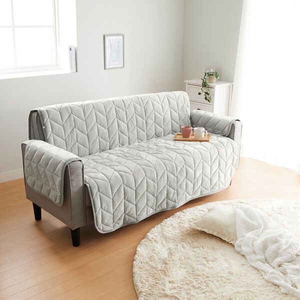 iellio（イエリオ）の「あったかふわふわボリュームソファカバー＜吸湿発熱・フランネル素材＞（ソファーカバー）」｜詳細画像