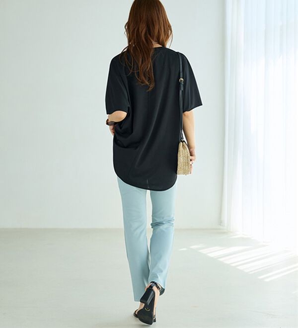 BELLUNA（ベルーナ）の「【選べる股下】ジャストフィットらくらくパンツ（フルレングスパンツ）」｜詳細画像