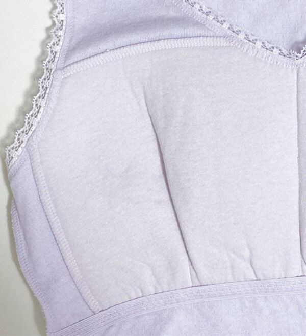 「【３色組】綿のやさしいガーゼブラタンク（ブラトップ・カップ付きインナー）」｜詳細画像