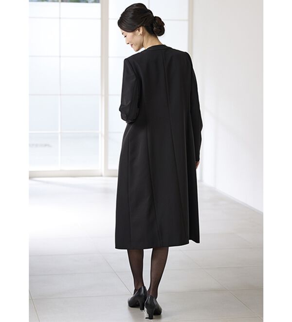 BELLUNA（ベルーナ）の「洗えるストレッチ！ロングジャケットワンピースアンサンブル（ブラックフォーマル（喪服・礼服））」｜詳細画像