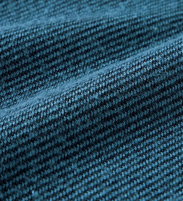 「＜コムルヴァン・オム＞ふっくら綿混素材の両面起毛ポロ（メンズポロシャツ）」｜詳細画像