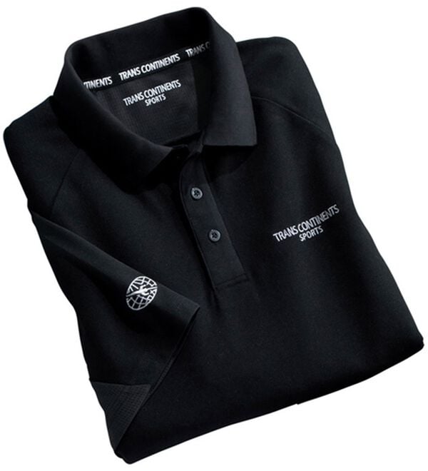 「＜トランスコンチネンツスポーツ＞３Ｄオールラウンドポロシャツ（メンズポロシャツ）」｜ブラック