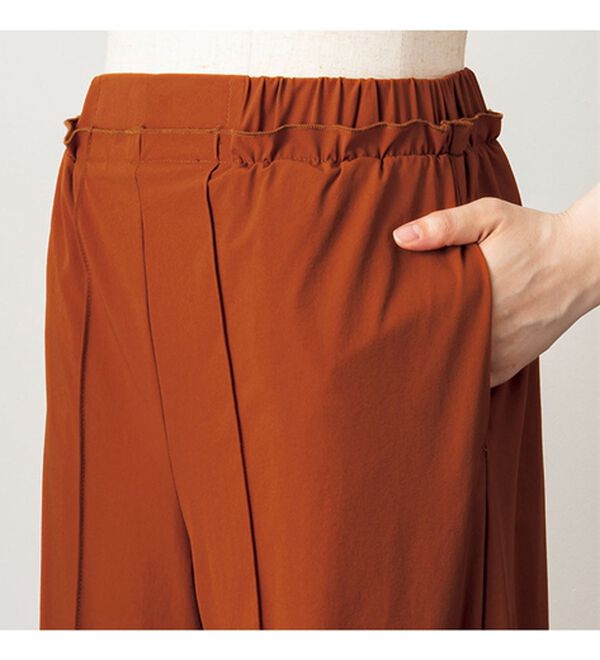 VINNO（ヴィノ）の「シャカ伸び！はっ水メロー使いワイドパンツ（フルレングスパンツ）」｜詳細画像