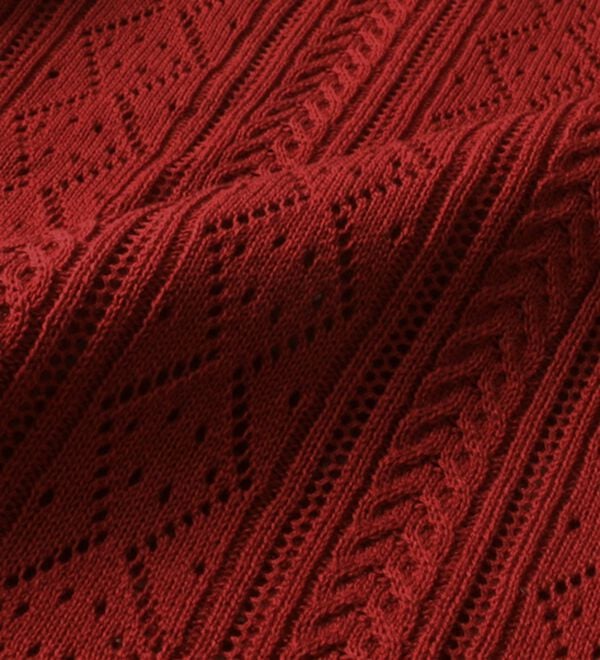 BELLUNA（ベルーナ）の「衿付き透かし編みニットカーディガン（ニットカーディガン）」｜詳細画像