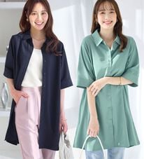 alotta（アロッタ）の「シャツチュニックワンピース（チュニックワンピース）」