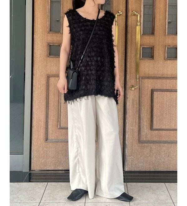 GeeRA（ジーラ）の「３タックワイドパンツ（フルレングスパンツ）」｜詳細画像