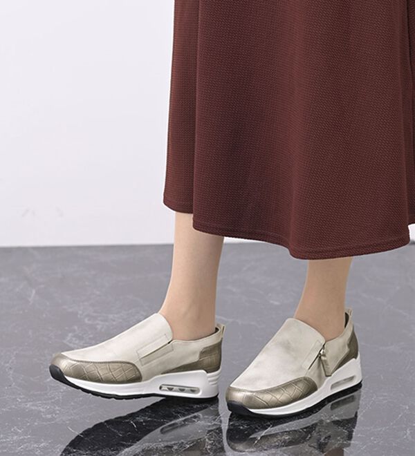 ルフラン（ルフラン）の「クロコ型押切替エアソールスニーカー（スニーカー）」｜詳細画像