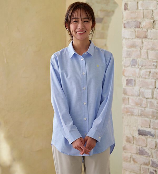 BELLUNA（ベルーナ）の「【ＰＯＬＯ　ＢＣＳ】オックス素材刺しゅうシャツ（シャツ）」｜詳細画像