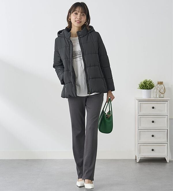 BELLUNA（ベルーナ）の「【裏起毛有無】ジャストフィットらくらくパンツ（フルレングスパンツ）」｜詳細画像