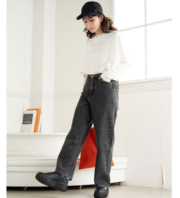 A HAPPY MARILYN（アハッピーマリリン）の「【Ｍ～７Ｌ】美脚＆美尻が叶う！優勝ワイドパンツ（ワイドパンツ・ガウチョ）」｜詳細画像