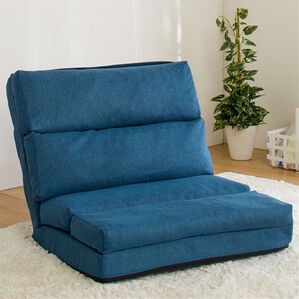 iellio（イエリオ）の「ごろ寝ができる３ｗａｙ座椅子（座椅子）」｜ネイビー