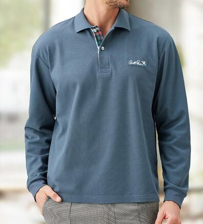 「【３枚組】＜アーノルド　パーマー＞ワンポイント刺しゅう鹿の子ポロシャツ３枚組（長袖・半袖）（メンズカットソー）」