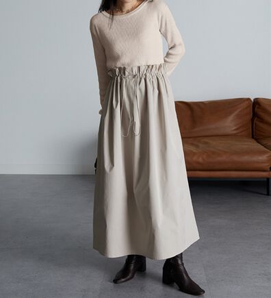 RANAN（ラナン）の「ドロストニットドッキングワンピース（ドッキングワンピース）」