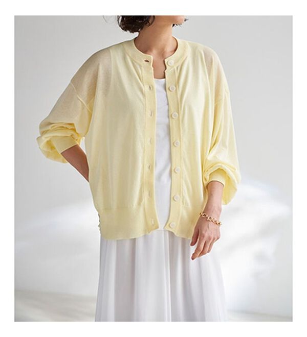 BELLUNA（ベルーナ）の「ヒンヤリ冷感！ゆったりカーディガン（ニットカーディガン）」｜詳細画像