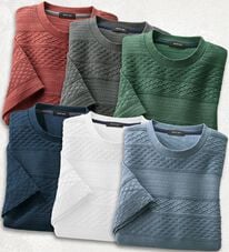 「綿１００％アイスジャカードＴシャツ（メンズＴシャツ）」