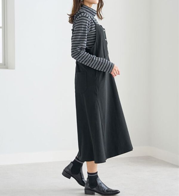 BELLUNA（ベルーナ）の「吸湿発熱ハイネックプルオーバー（カットソー）」｜詳細画像