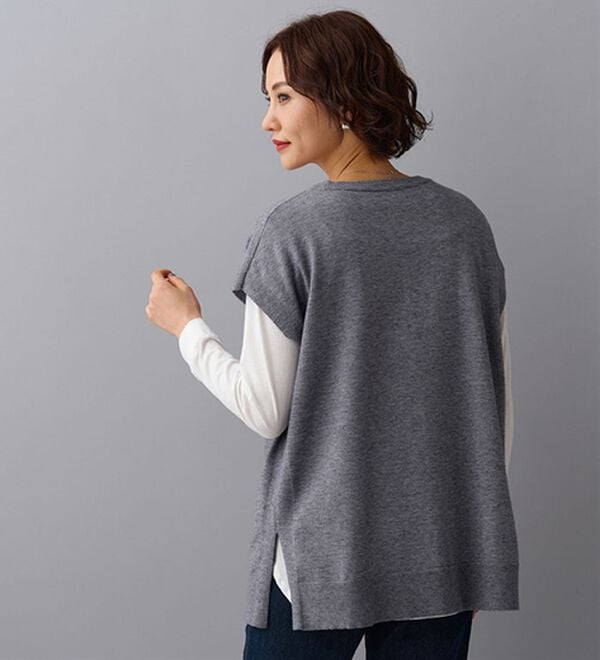 BELLUNA（ベルーナ）の「着回し自在！ニットベストアンサンブル（アンサンブル）」｜詳細画像