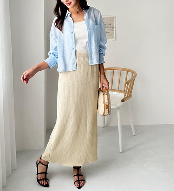 GeeRA（ジーラ）の「セルフカット美脚魅せタイトスカート（ロングスカート）」｜詳細画像